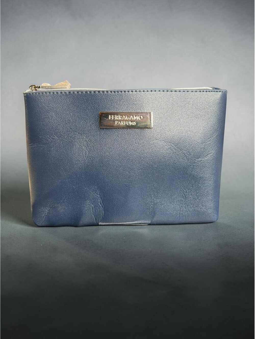 Ferragamo Parfums x Air India Business Class Amenity Pouch Navy Blue - NWOT